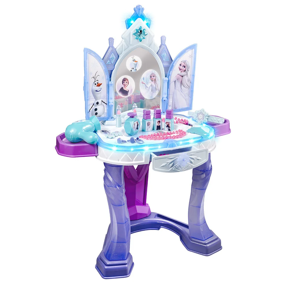 [Disney] Kids Cosmetics AIR GESTURE Frozen princess Makeup Playset lipstick ring perfume for kids play house toys for girls gift 2