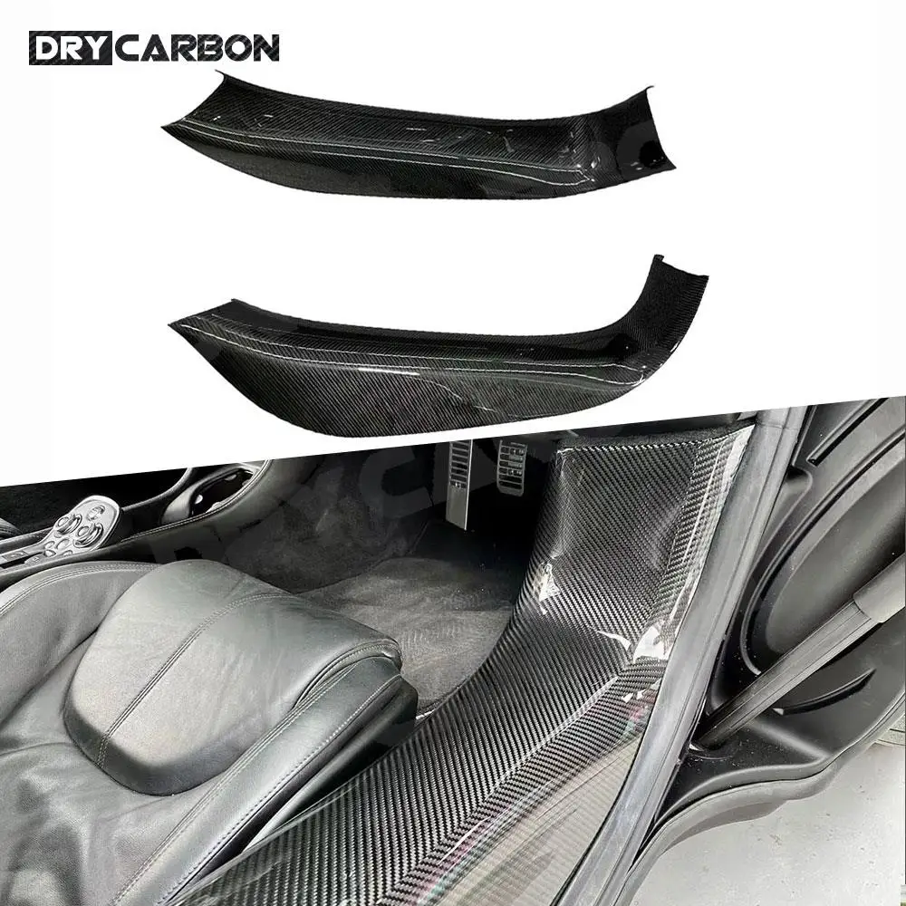 

for Mclaren 540C 570S 570GT Car Side Door Panels Lip Cover Bodykits Accessories Dry Carbon Fiber Door Sills Cover