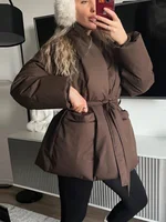 Vintage épaissir fausse fourrure laine veste femmes mode à capuche fermeture éclair poche lanterne manches manteau hiver femme vêtements d'extérieur quotidiens 2