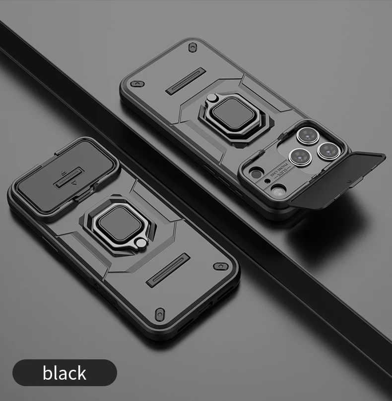 Heavy Duty Armor Case with Kickstand Holder and Phone Bag