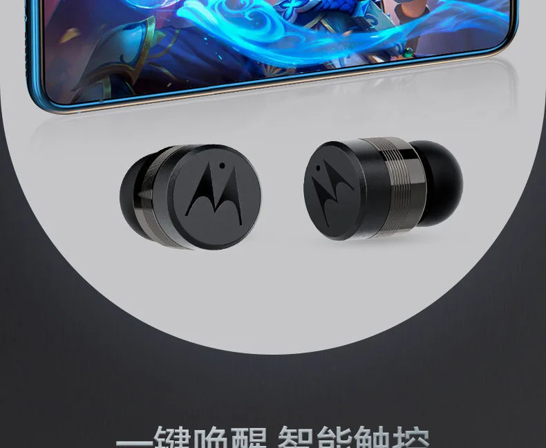 Motorola Buds400 Ear True Wireless Bluetooth Earphones for Outdoor Sports Running Music Intelligent Touch Waterproof Headphones