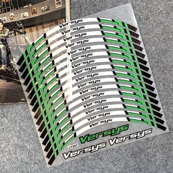 For Kawasaki VERSYS 1000 650 Versys-X300 Motorcycle Inner Wheel Hub Stickers Reflective Rim Stripe Motorbike Accessories Decals