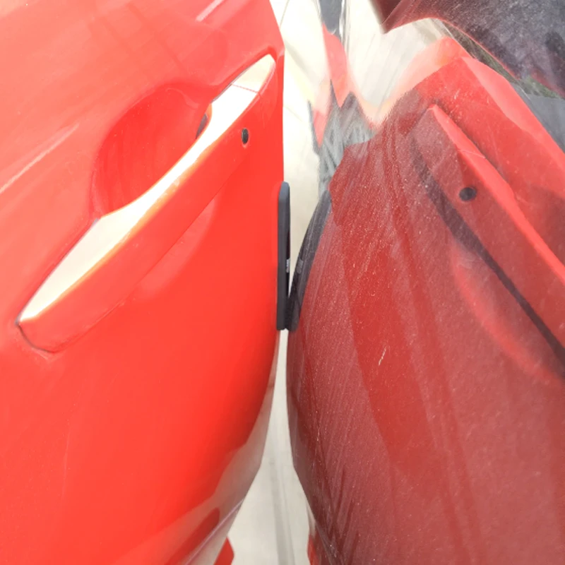 Car Logo Scratch Protector Strip – 4pcs Anti-Collision Corner Guards