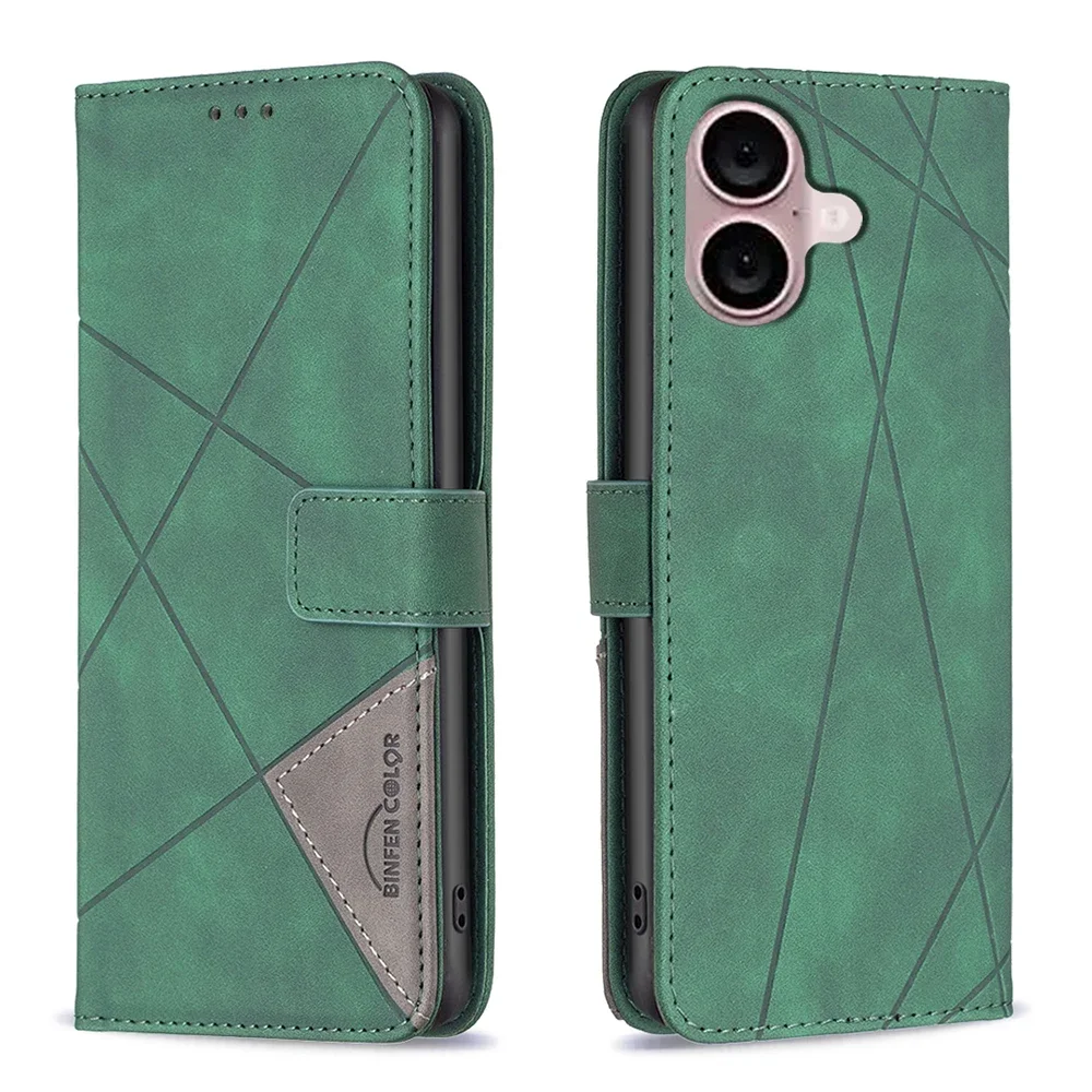 Brieftasche Magnetische Flip Ledertasche für IPhone 16 Pro Max 15 14 Plus 13 Schützen Sie faltbare Kartensteckplätze Stoßfeste Business-Abdeckung_voghion.com