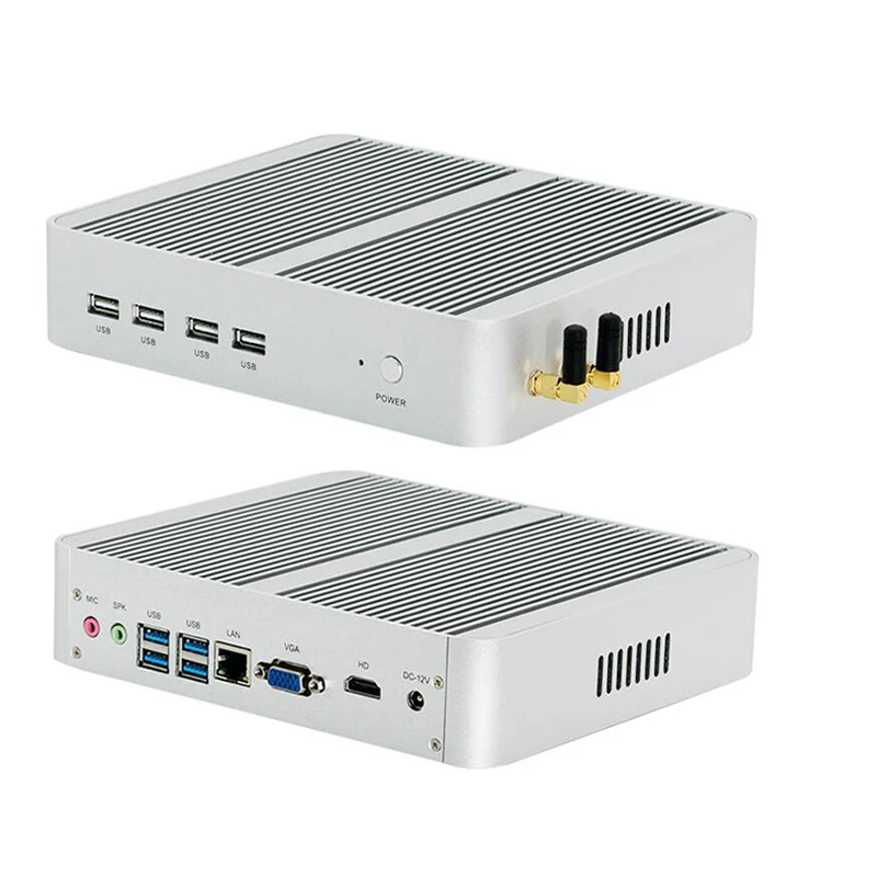 Intel 8/13Th Gen Fanless mini pc i5 8250U/i5 1335U Intel UHD win11 8 Core 10 Threads DDR4 2666 3200 NUC 3