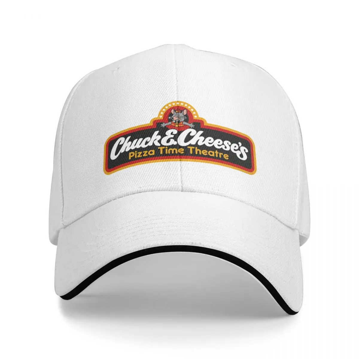 Chuck E 치즈 로고 캡, 조절식 모자, 여름 유니섹스 야구 모자, 맞춤형 다..