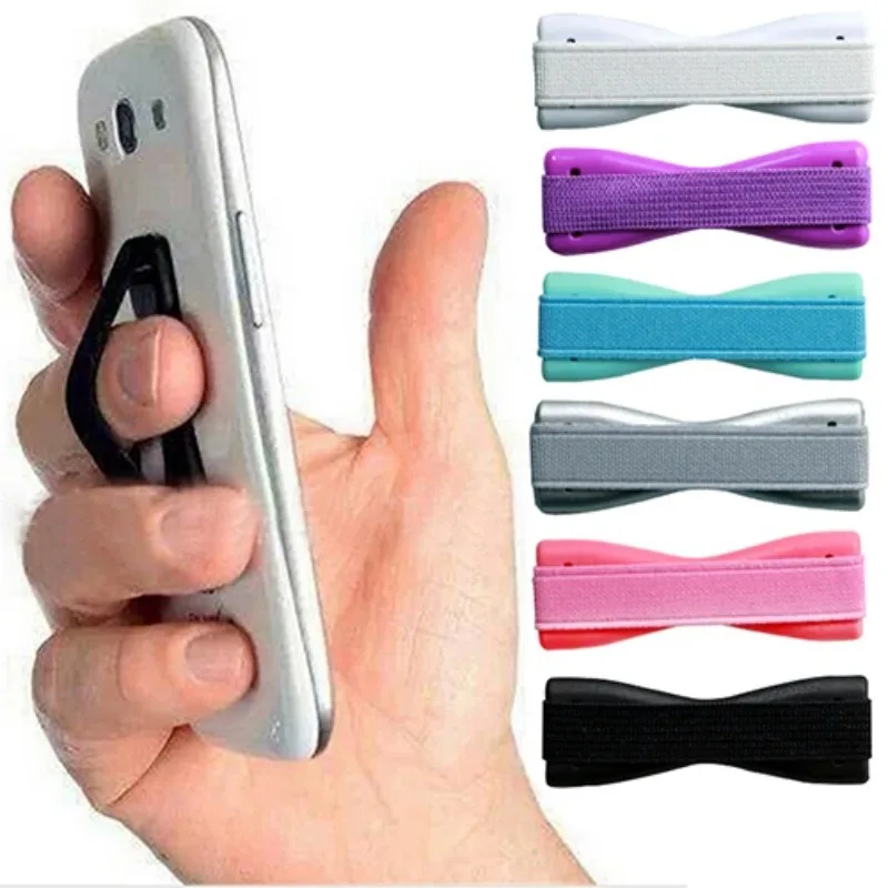 Selbstklebender Fingerring-Telefonhalter, tragbare Mini-Handyhalterung für iPhone, Samsung, Xiaomi, elastisches Seil, Ringhülsenständer – Detail 1