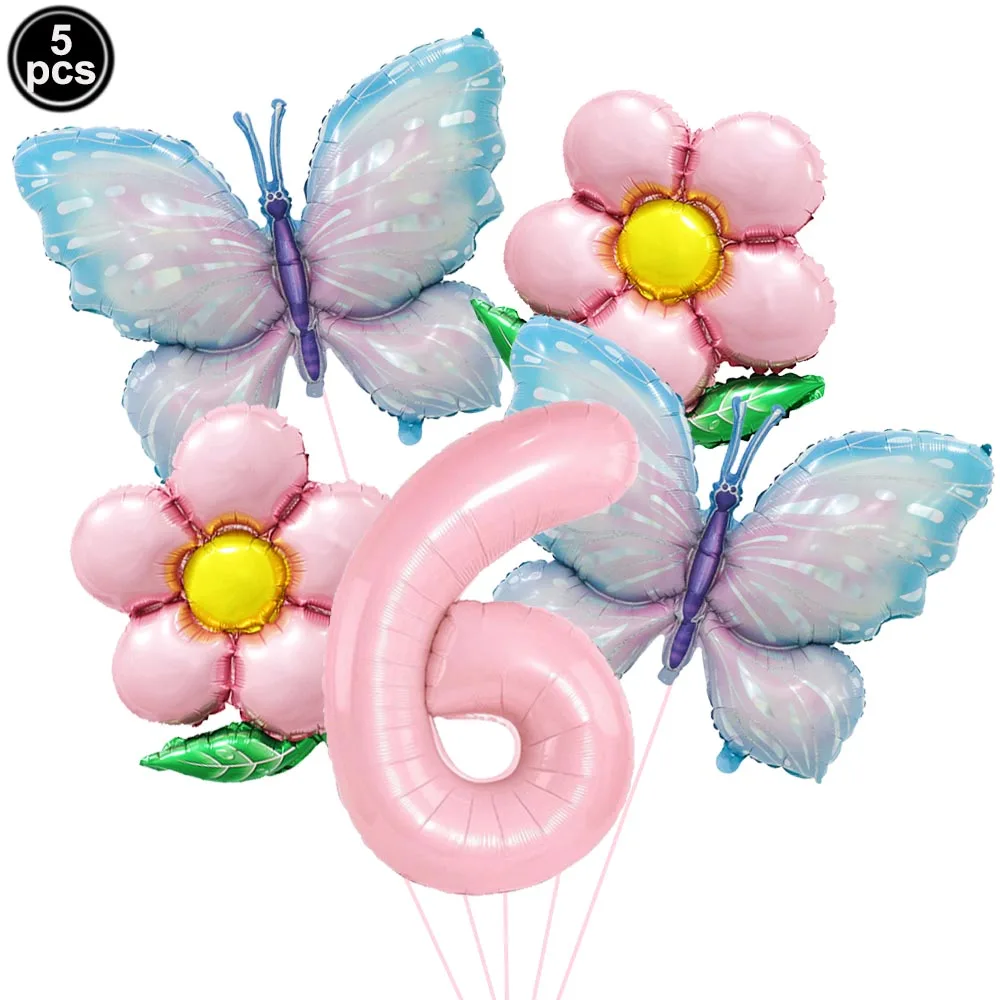 Colorful Butterfly Foil Balloon Set - Party & Event Decorations
