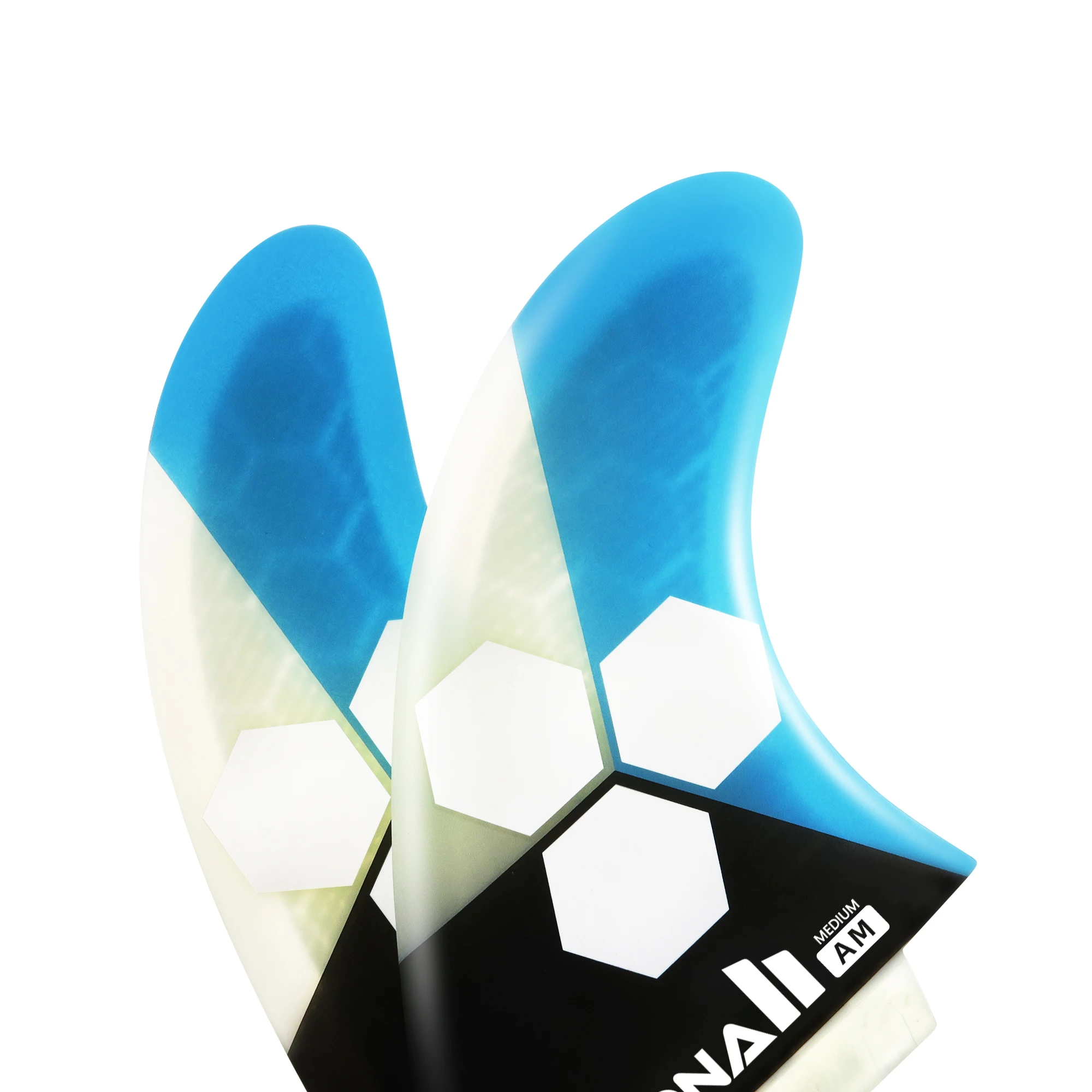 AQUBONA Dual/Twin Tab II G5 Tri Fin Set Surfboard Fins Honeycomb Fiberglass Fins for Surfing