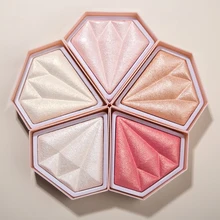 

5 Colors Makeup Glow Face Contour Shimmer Powder Highlighter Facial Palette Illuminator Highlight Cosmetic