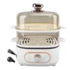 2 Tier Electric Steam Pot 1200W 10.5L Stackable Multipurpose Cooker Electric Hot Pot with Steaming Plate for Soup Noodles Oatmea 1