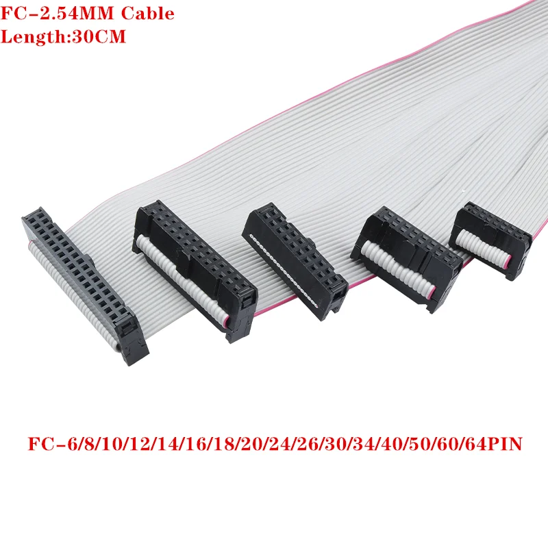 2Pcs 2.54mm Pitch 2x13 Pin 26 Pin 26 Wire Extension IDC Flat Ribbon Cable 30CM E - Foto 5