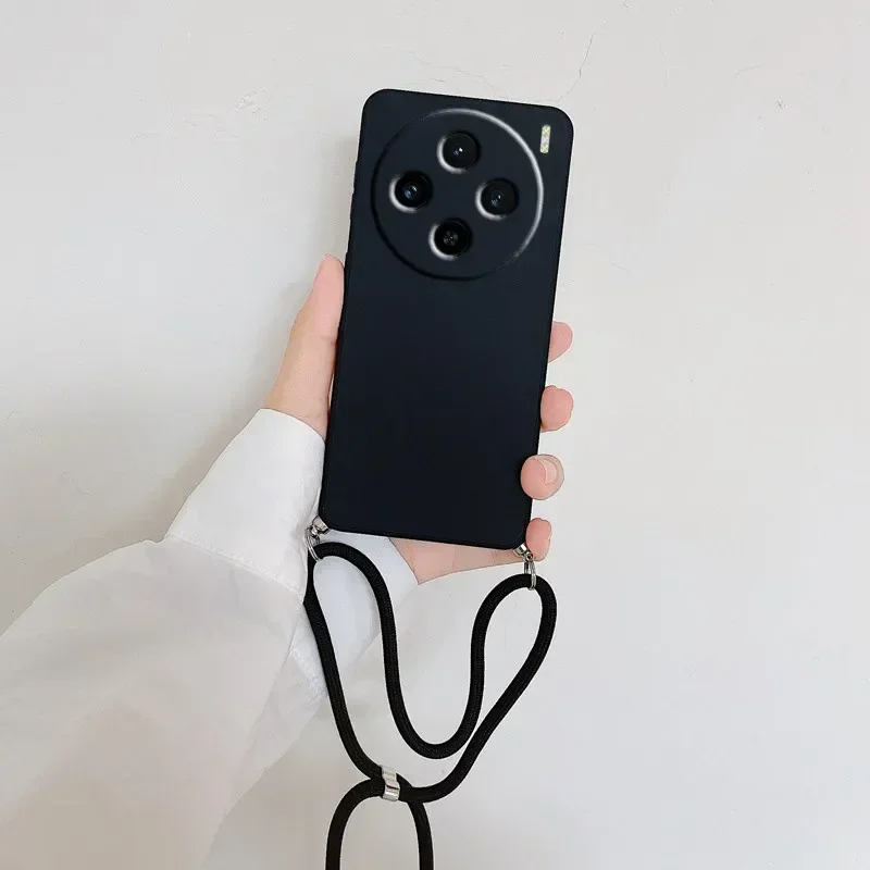 Crossbody Lanyard Silicone Phone Case with Camera Protection