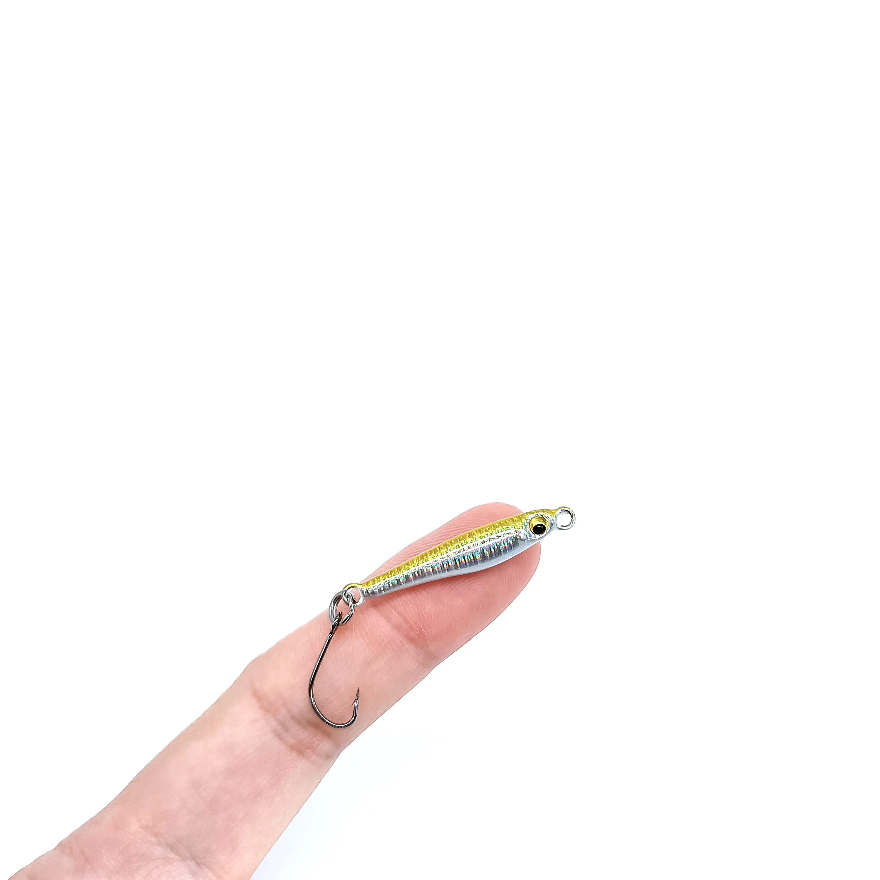 DUODUOYU 1PCS Mini Jig Fishing Lures 3.5g/6g Hard Artificial Bionics Bait small fish Single Hook jig Stream Trout baits pesca