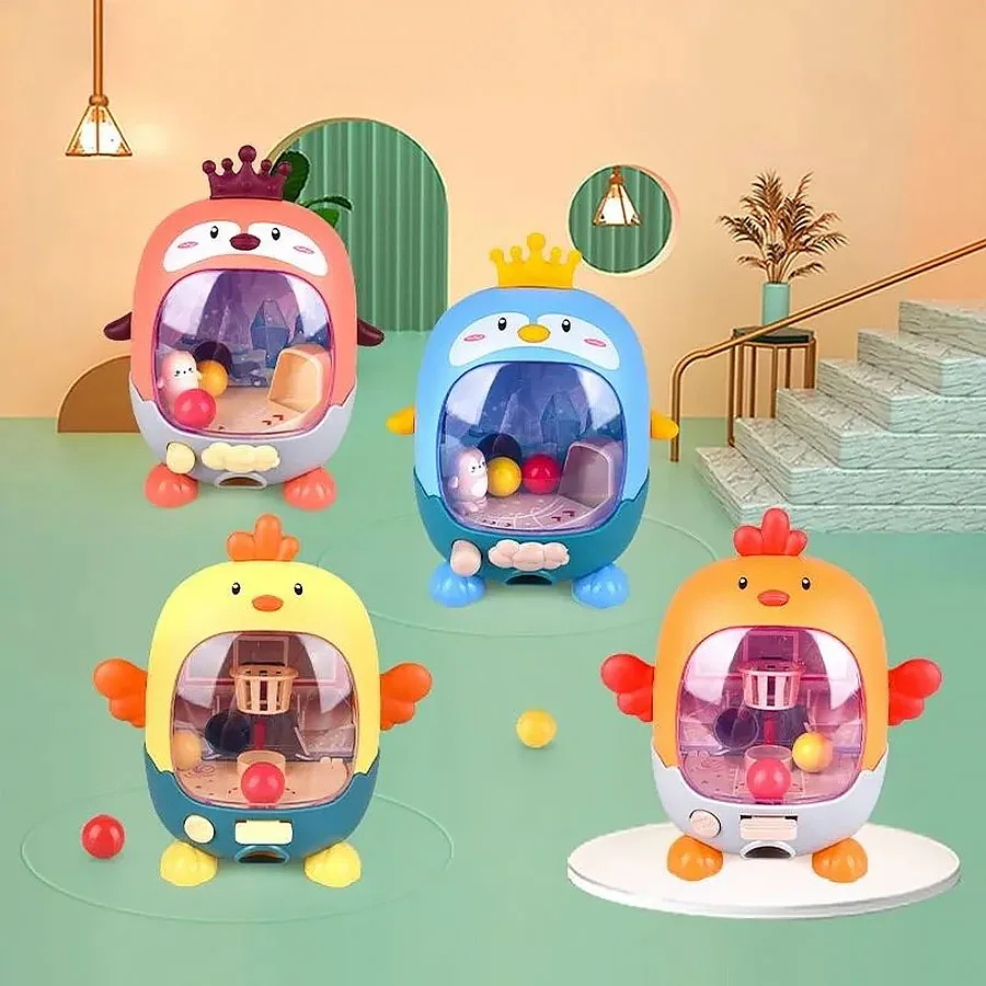 Children's board game Chick Penguin football shooting toy Finger ejection interactive educational toy 5