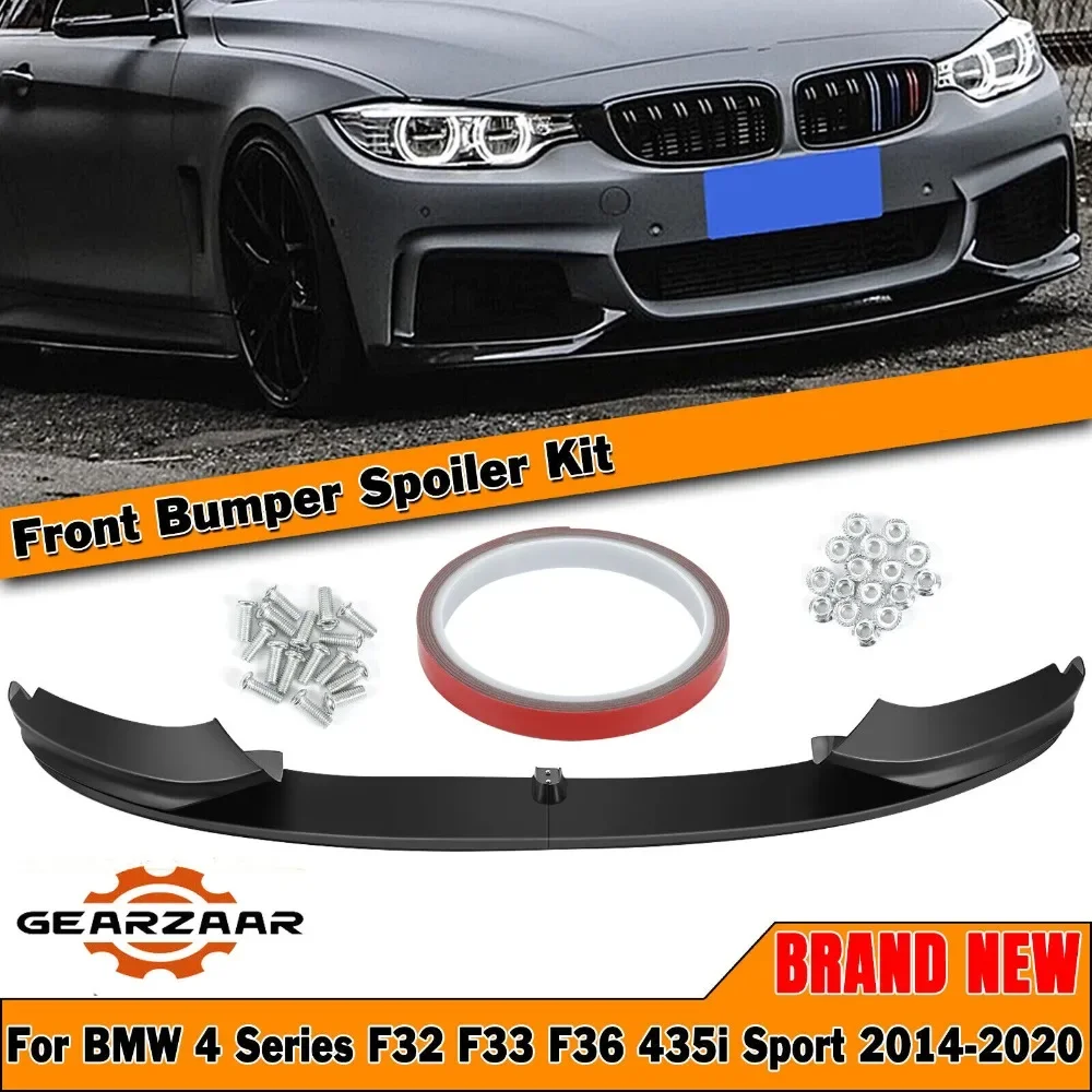 Labbro Splitter Anteriore M Performance Per Bmw F32 F33 F36 Serie 4 14-20 Nero Opaco