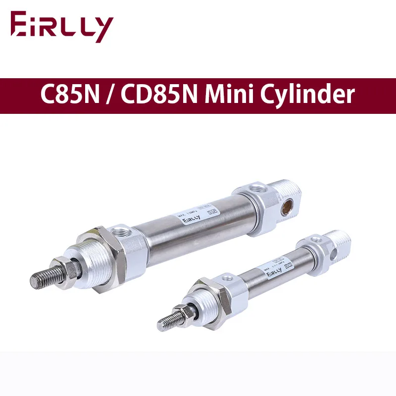 

Mini Pneumatic Cylinder CD85N C85N 8 10 12 16 20 25-25-50-75-100-125-150-175-200 250 300 Double Effect