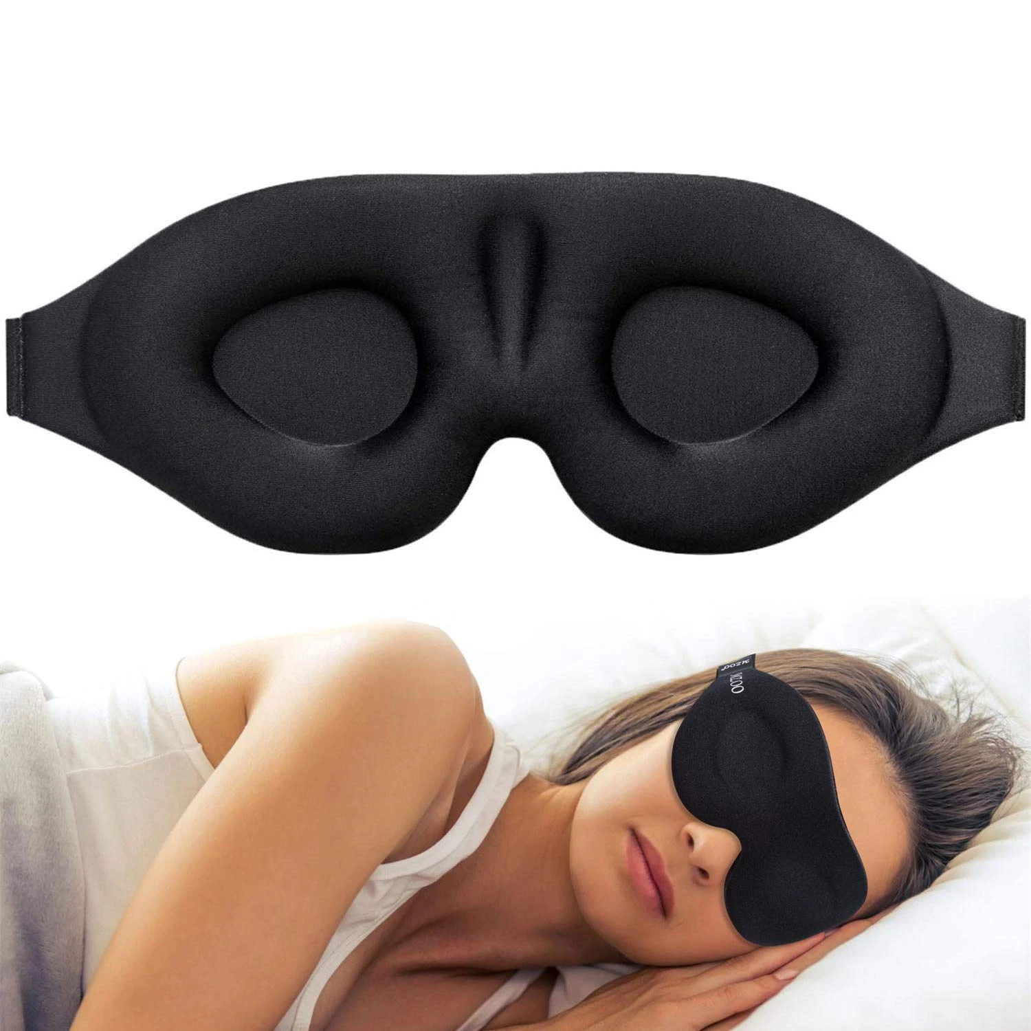 Eye Mask For Sleeping 3d Contoured Cup Blindfold Concave Molded Night