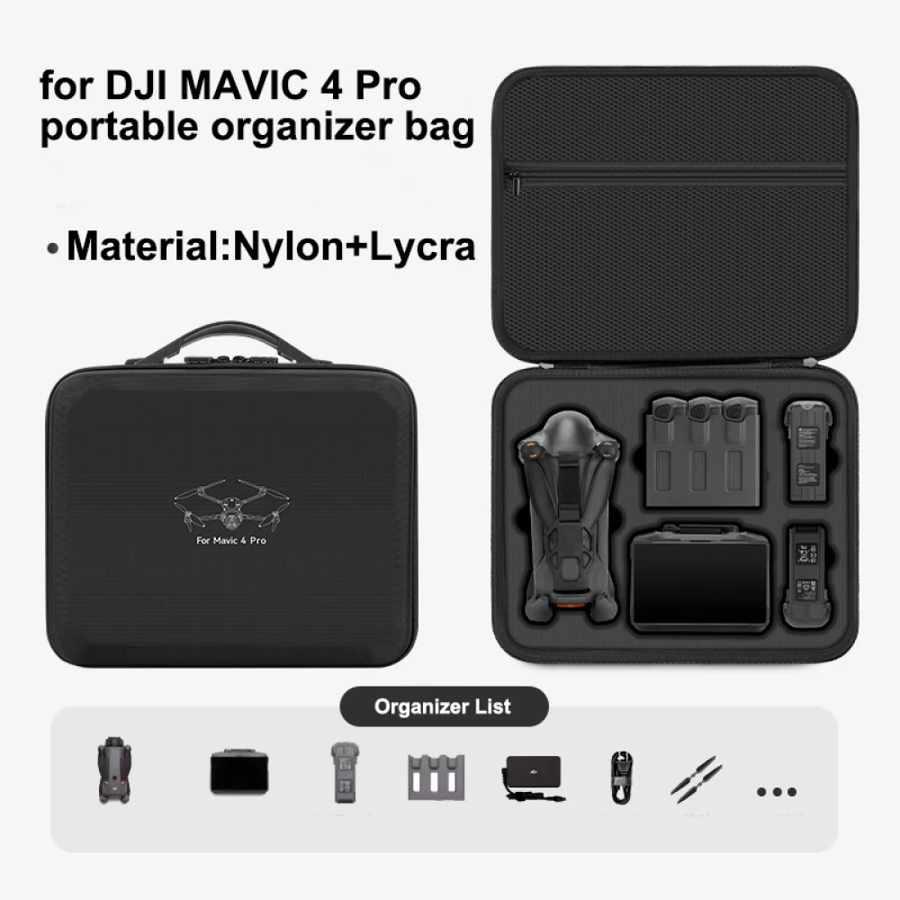 DJI 매빅 4 프로 방수 보관 가방, DJI 매빅 4 프로 플라이 모어 콤보용 휴대용 보관 가방