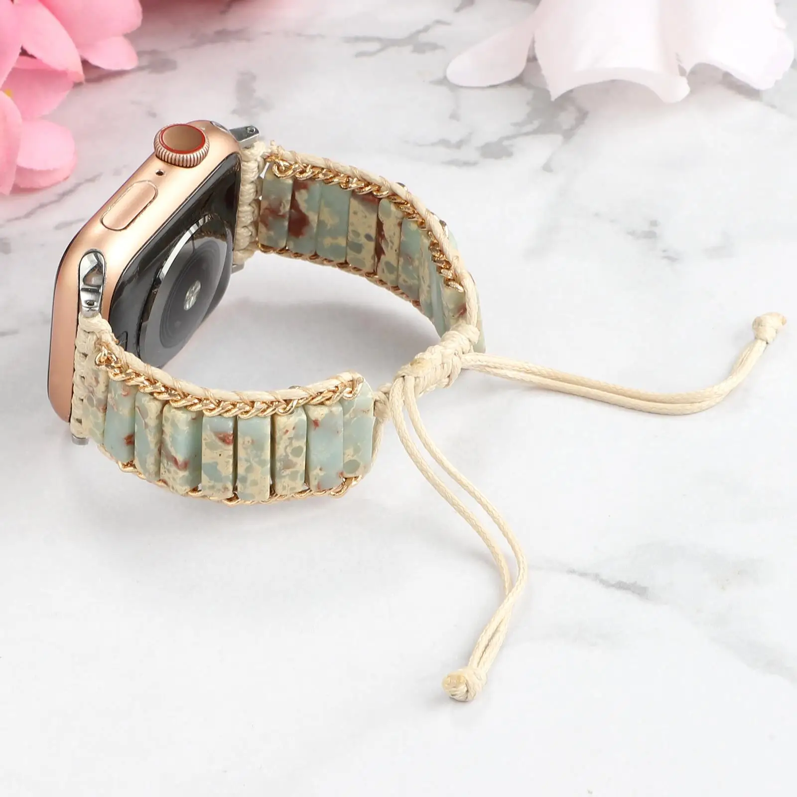 

Original stone strap For Apple watch Ultra 49mm 8 7 45mm 41mm Woven nylon rope elastic belt For iwatch 6 5 4 3 SE 44mm 42mm 40mm