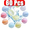 1-60Pcs Reusable Silicone Magnetic Water Ball Reusable Water Balloons Pool Games Pool Toys Inflatable Pool Toys Water Game 1