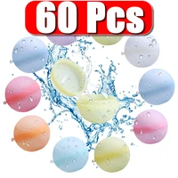 1-60Pcs Reusable Silicone Magnetic Water Ball Reusable Water Balloons Pool Games Pool Toys Inflatable Pool Toys Water Game 1