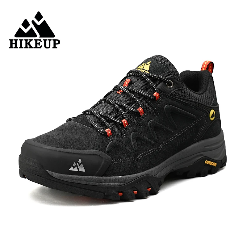 HIKEUP Leather Men Shoes for Men's Casual Shoes Fashion Waterproof Winter Luxury Designer Brand Work Boots Man Non-slip Sneakers 7