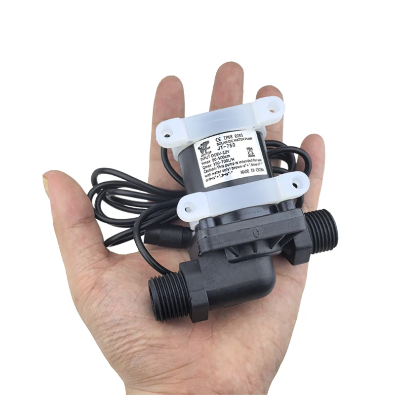 900L/H miniature brushless DC booster pump with a head of 7M, warm air water-cooled circulation pump, solar water heater 2