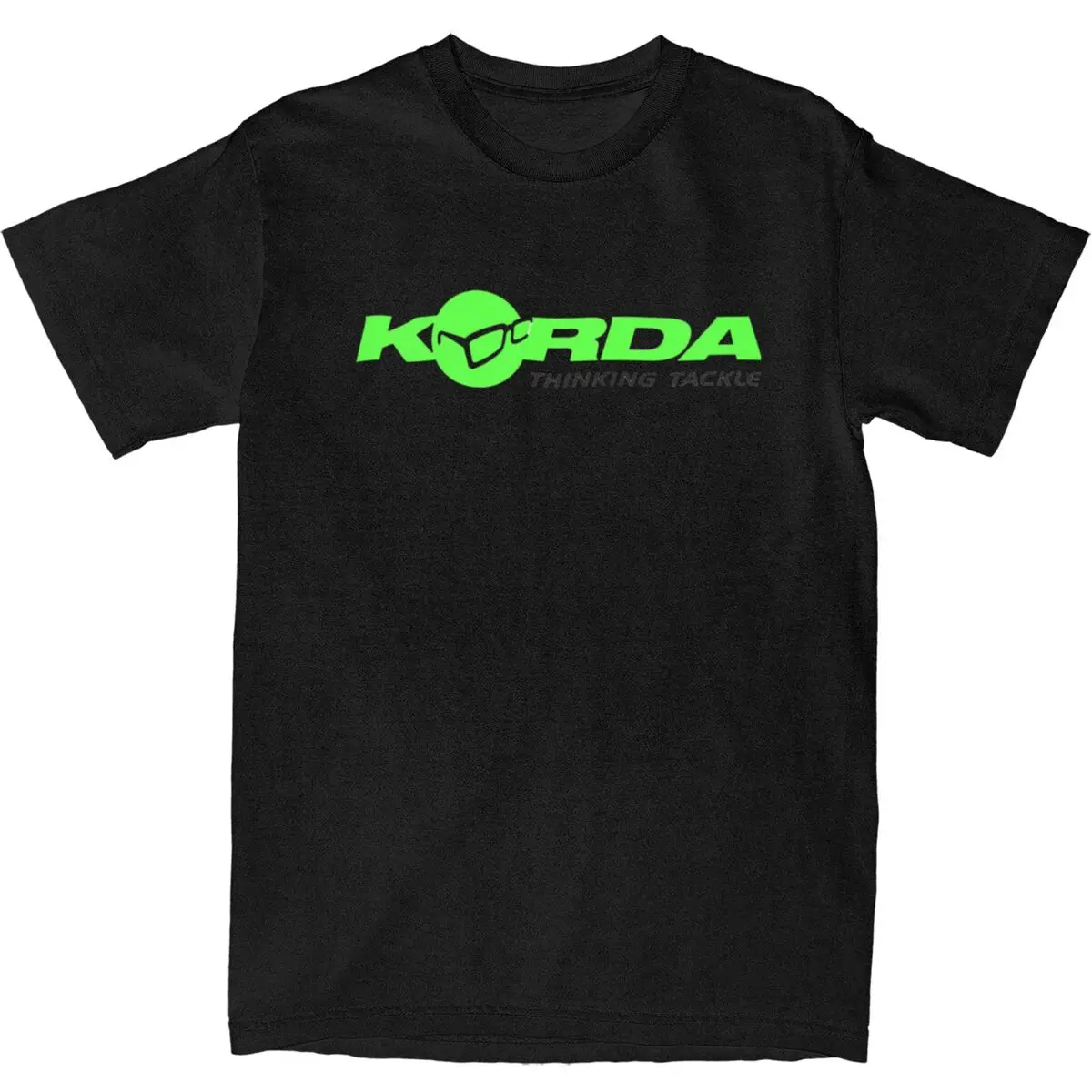

Футболка Korda с логотипом рыбы, новинка, футболки, Винтажная футболка с коротким рукавом, летняя хлопковая Футболка с круглым вырезом, яркость 5XL, топы, футболки