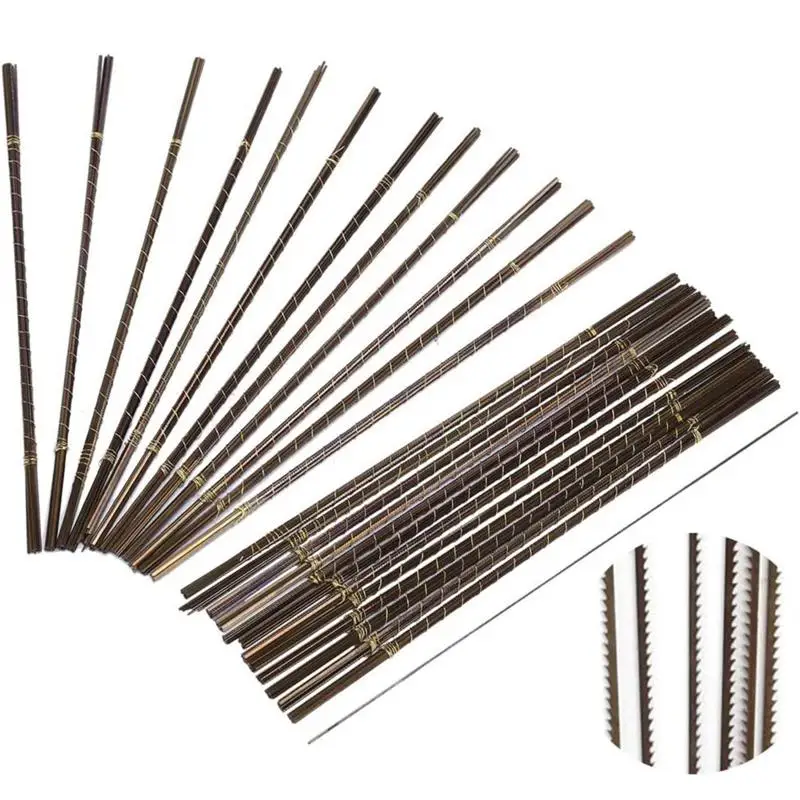 12PCS/Set Carbon Steel Jewelry Metal Cutting Saw Blades Set Handicraft Jewelry Design And Repair Gems Woodworking Hand Tools