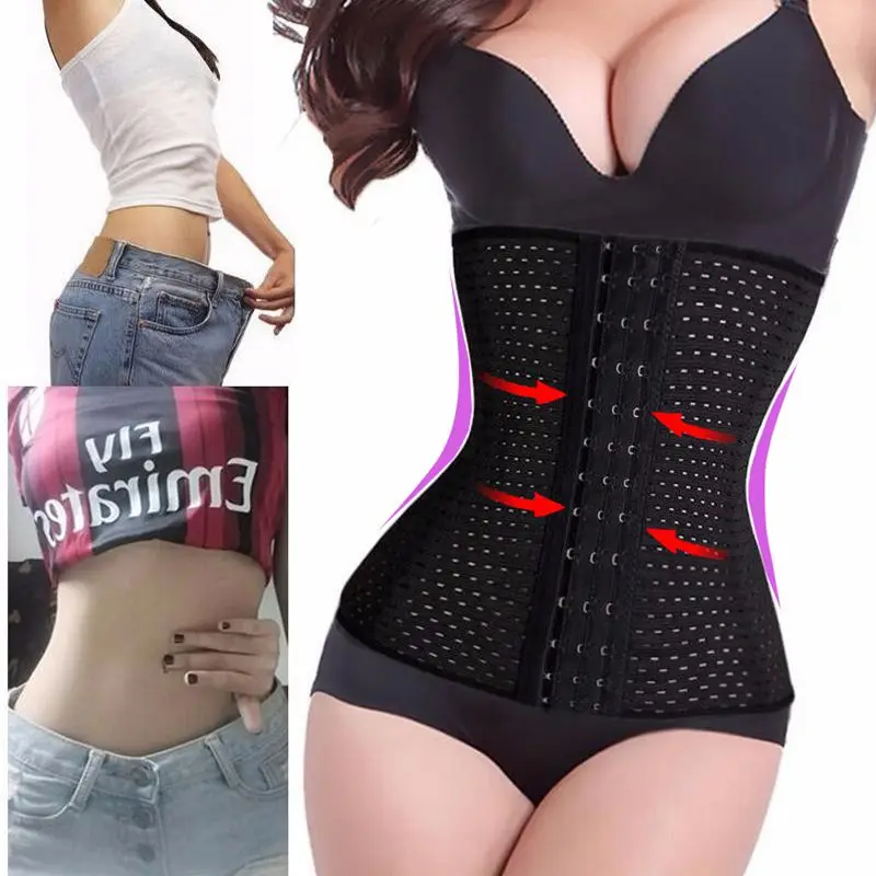 Women's Corset Binders Waist Trainer Slimming Sheath Flat Belly Cinchers  Ladies Shaper Band Body Building Corsets For Women