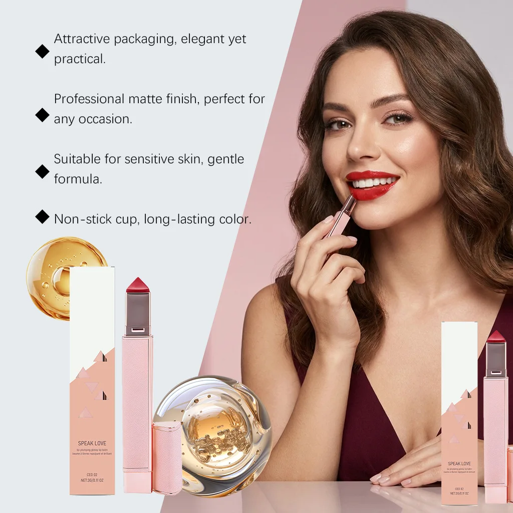 Langanhaltender Feuchtigkeitsspendender Lippenstift Für Make-up_voghion.com