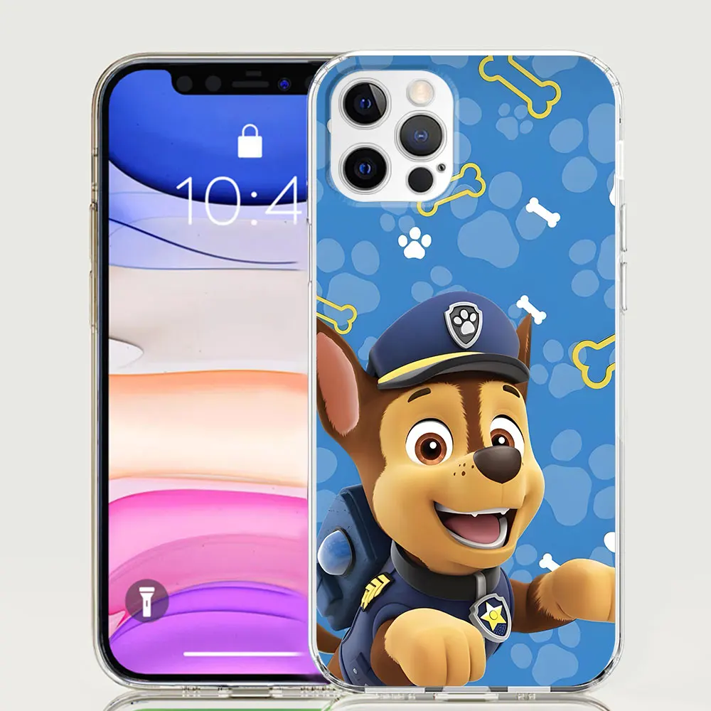 thumbnail image 1 of Paws-funda de perro de dibujos animados para móvil, carcasa transparente de TPU para Apple iPhone 11, 13 Mini, 12, 14, 15 Pro Max, 7, 8 Plus, X, XS, XR, 6, 6s, 1 of 5