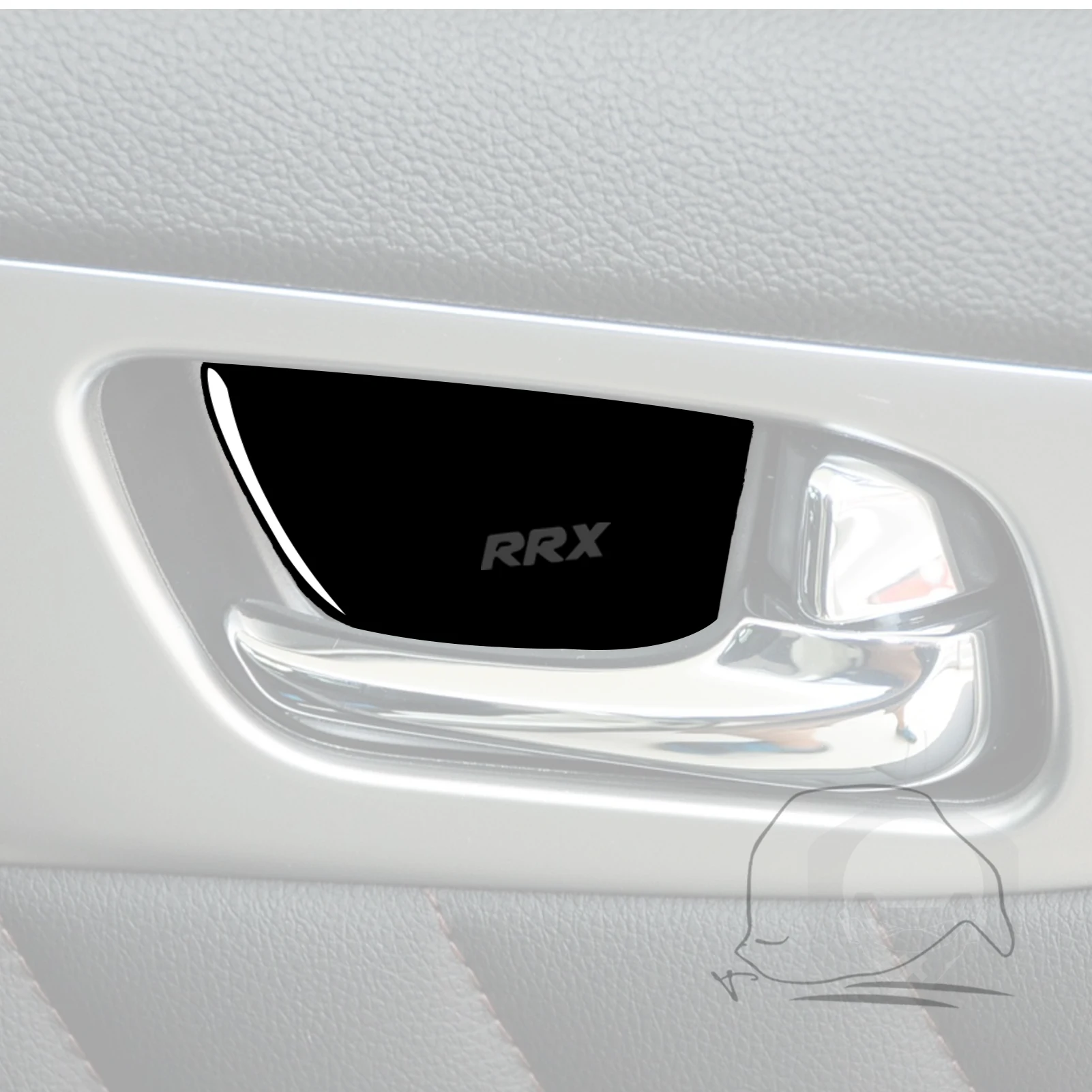 For Infiniti FX 09-13 QX70 14+ Piano Black Inner Door Bowl Cover Decorative Car Interior Decoration Retrofit Accessories Sticker
