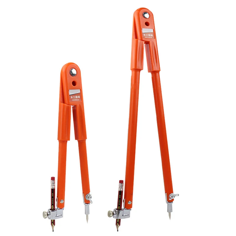 Acciaio Max 45/75Cm Diametro Carpentiere Precisione Scribe Matita Circolare Disegno Bussole Marcatura Regolabile Scribing Strumento Per Legno