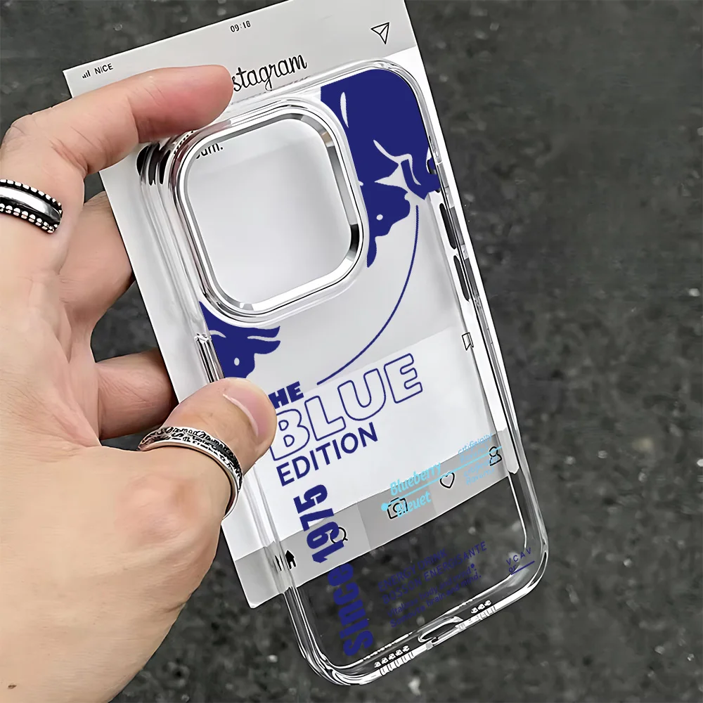 Fashion B-bulles Phone Case For iPhone 17 16e 16 15 14 13 12 11 mini Pro Max X XR XSMAX 8 7 Air Plus Transparent Soft Cover 2