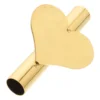 Holder for Cemetery Wall Vase Decorations Hanging Planter Metal Vases Heart Shaped Golden 2
