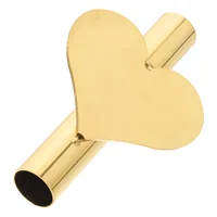Holder for Cemetery Wall Vase Decorations Hanging Planter Metal Vases Heart Shaped Golden 2