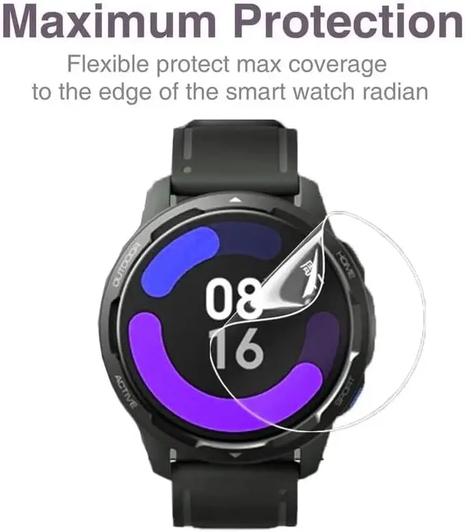 Premium Hydrogel Screen Protector Film for Smartwatch - 1 to 3 Pack