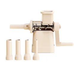 Deluxe Hand - Crank Sausage Maker with Fast - Fill System and Large Capacity (Beige)