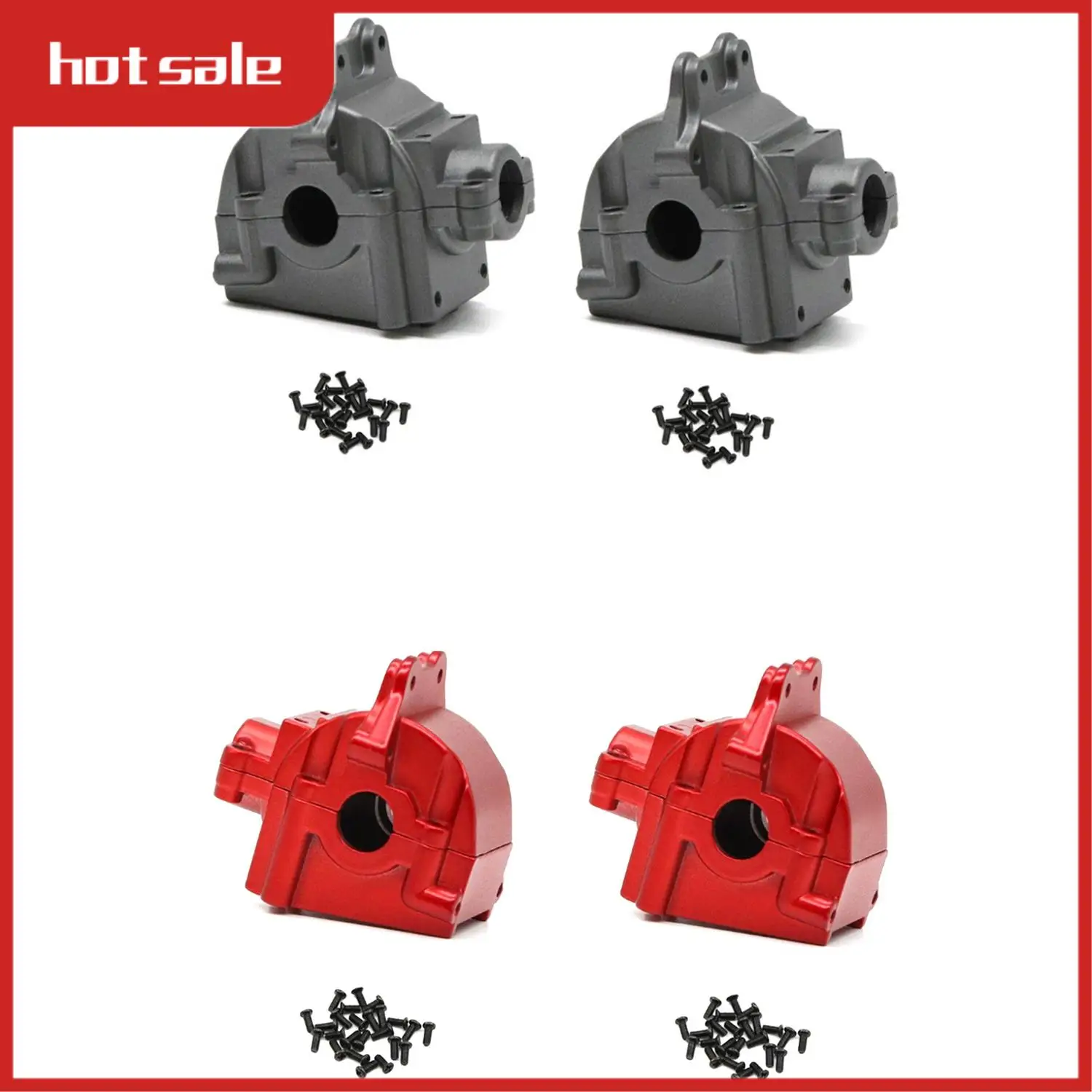 B96A-Metal Wave Box Gear Box Shell Cover Differential Housing 144001-1254 For Wltoys 144001 1/14 RC Car Parts