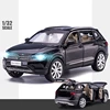 1/32 Volkswagen Tiguan L SUV Toy Car Model Diecast Alloy Miniature Pull Back Sound & Light Collection Gift for Children Boys Kid 6