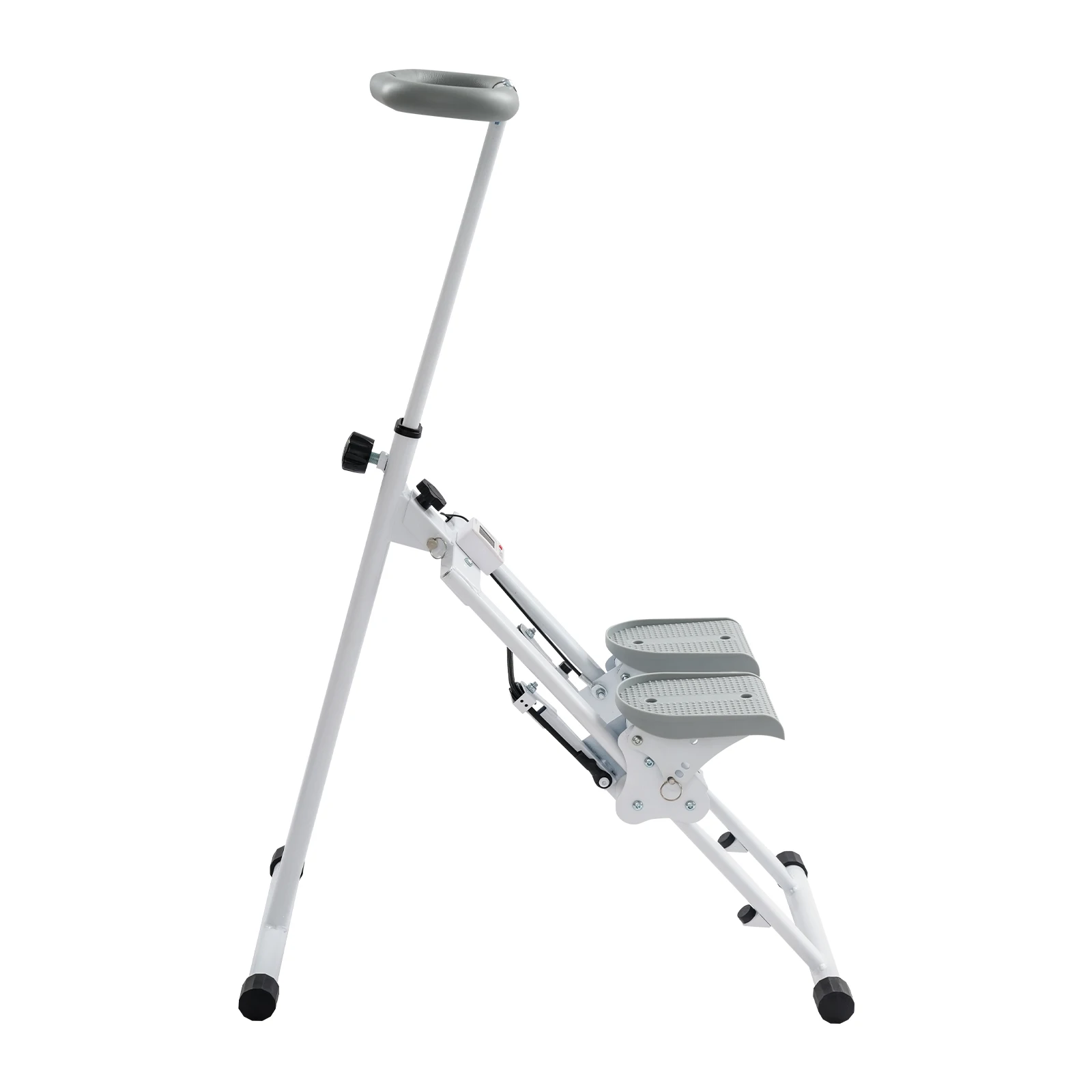 Faltbarer Vertikaler Treppensteiger für Ganzkörpertraining Heimfitnessgerät 3-Gang-Pedalwinkel 220 lbs Tragkraft Weiß/Schwarz – Detail 12
