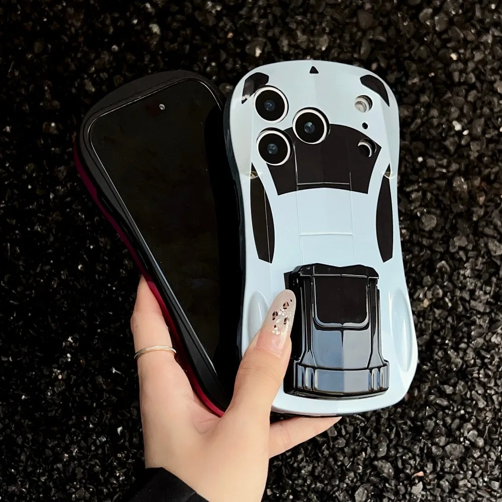 Luxury Sports Car Style 3D Effect Phone Case with Excellent Grip - Durable Protective Cover