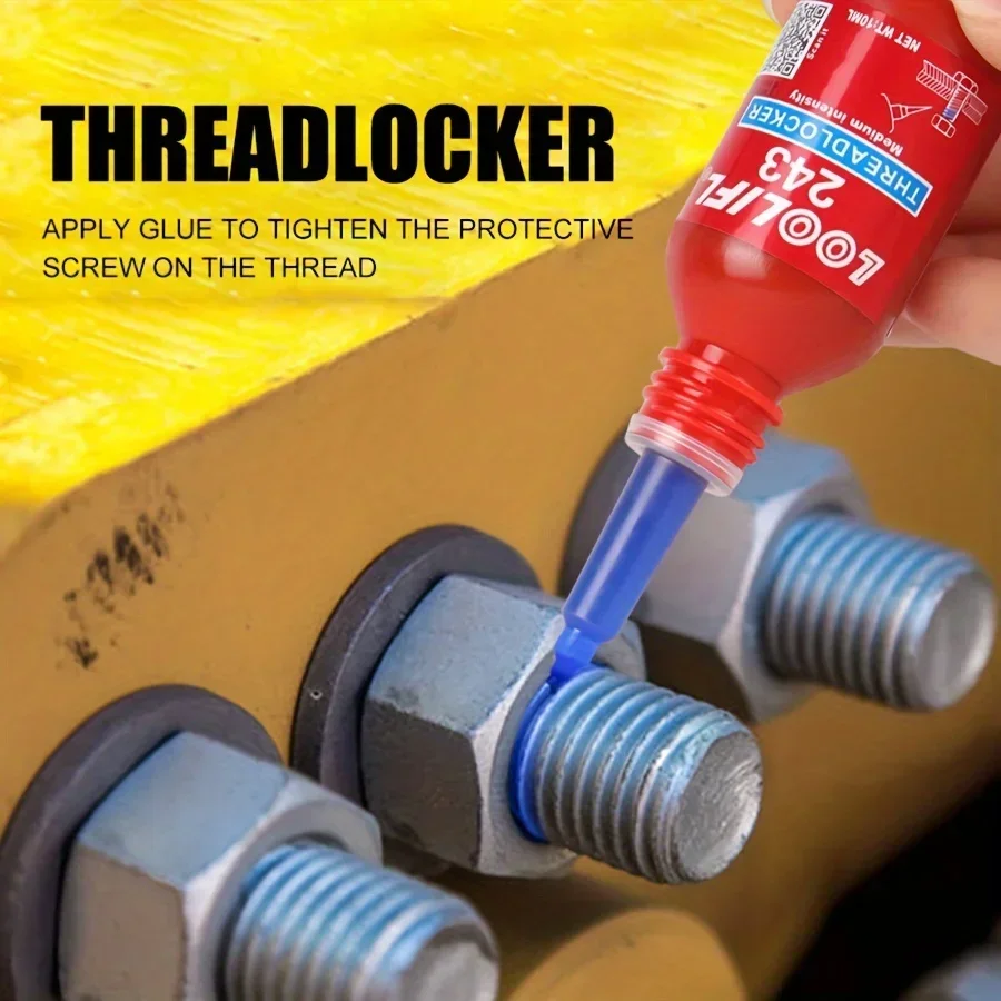 Threadlocker 222 242 243 263 271 272 290 Blue Screw Glues Thread Locking Agents Anaerobic Glue Anti-loose Fastening Sealant 4