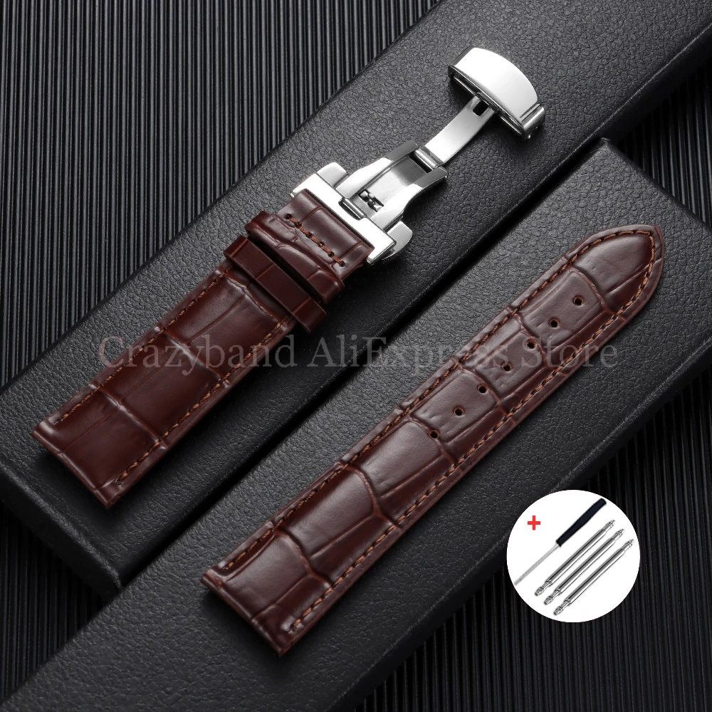 Vintage Leather Watch Band, Business Style,