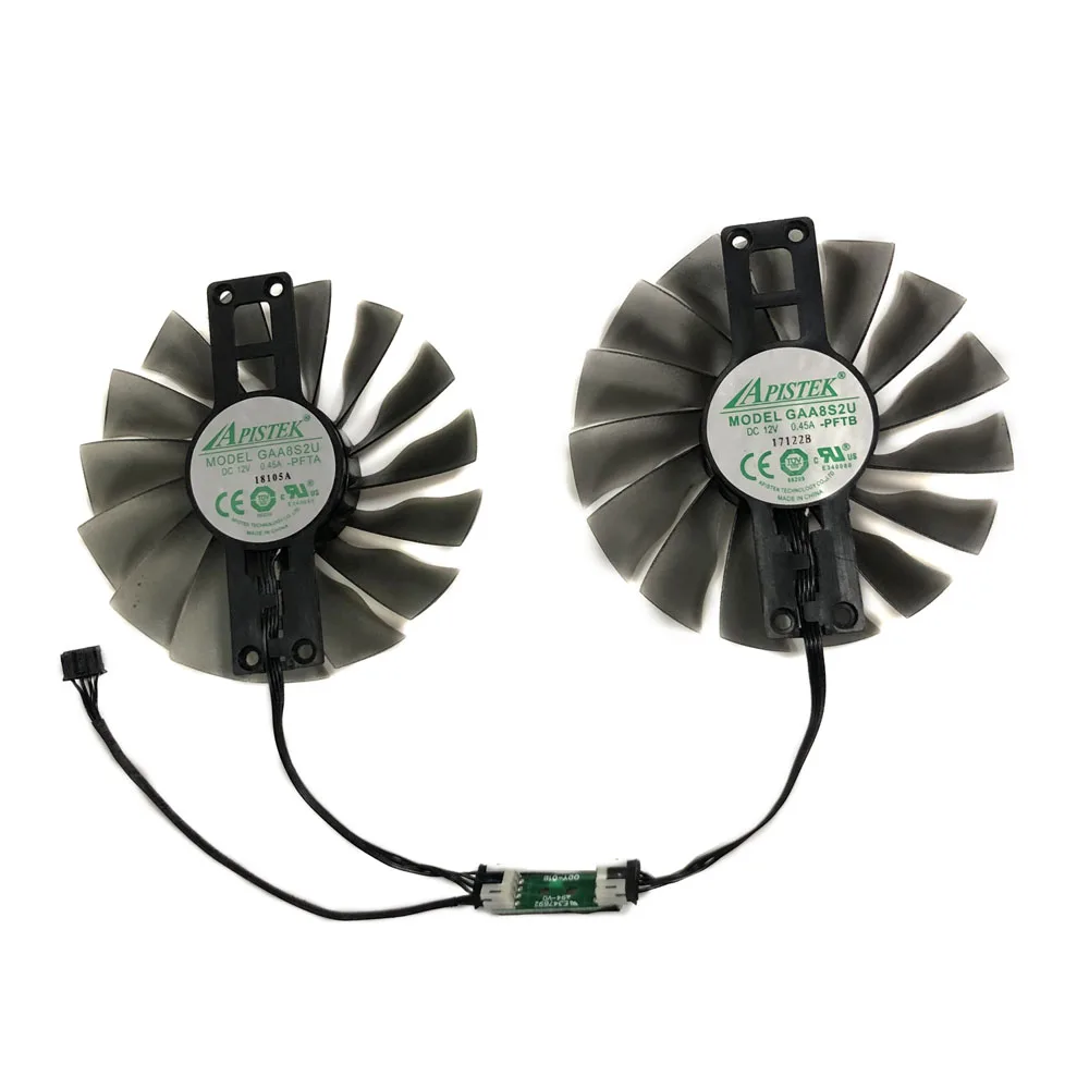 Conjunto Gaa8s2uventilador Placa de Vídeoventilador de Placas Gráficaspara Palit Gtx 1070 ti Jetstreampalit Gtx 1080 Jetstreampalit Gtx 1070 Jetstreampalit Gtx 1080 ti Jetstreamfd10015h12s Peças - Imagem 5