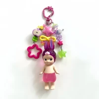 ⁦ميدالية مفاتيح Y2K Angel Baby Candy Shop يدوية | تعليقة حقيبة مطرزة بلطافة عالية، إكسسوار جمالي ناعم وساحر لحقائب الظهر بأسلوب كيوت ومميز 🎀✨.⁩ - الصورة ⁦3⁩