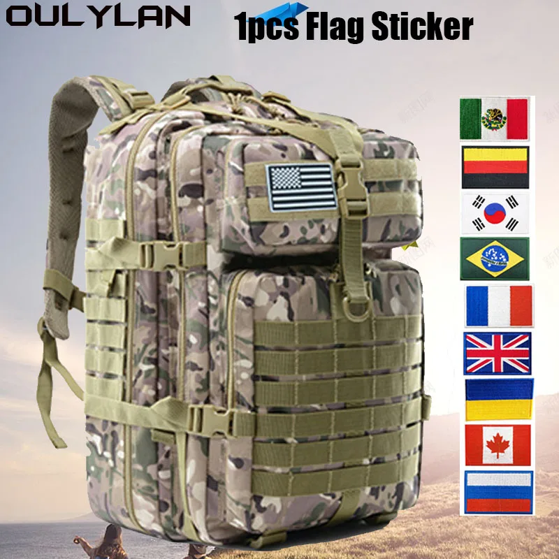 

Тактический рюкзак с системой «Молле», 50 л или 30 л, мужской рюкзак для кемпинга, охоты, походов, нейлоновые водонепроницаемые сумки для рыбалки