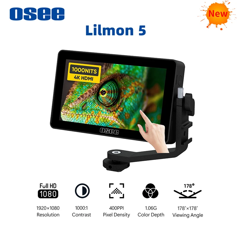 

OSEE Lilmon 5 1920x1080 5,5 дюймов 4K HDMI профессиональный портативный монитор 1000 нит с цветной калибровкой сенсорный монитор для камеры